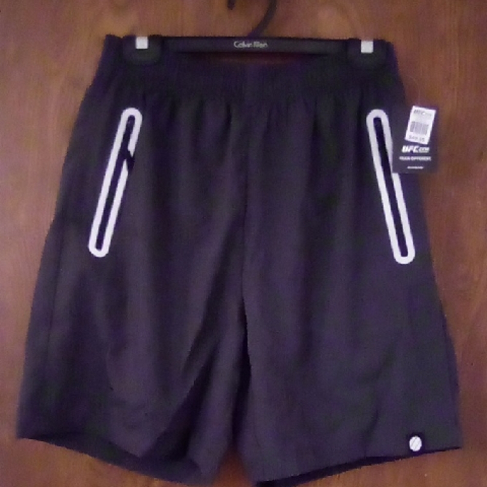 NWT UFC GYM Player Shorts, Grey, Size Medium